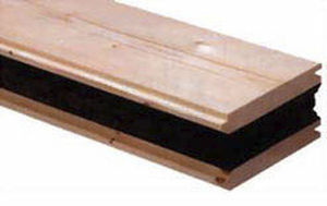 Sandwichpaneel für Dach - ISOBOIS - WEISROCK VOSGES - mit isolierender Holzdeckschicht / Korkkern