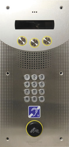 Metall-Sprechanlagensystem - PLATINE PMR - Intratone - für Außenbereich / für den Innenraum