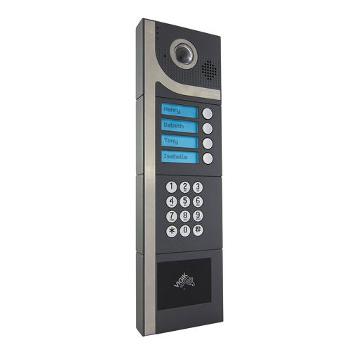 Metall-Türstation - 27-0001 - Intratone - für Außenbereich / mit Kamera / mit Freisprecheinrichtung