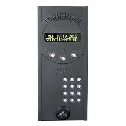 Graue Audio-Türsprechanlage - 01-0101 - Intratone - für den Innenraum / mit Display zur Namensauswahl / kabellos