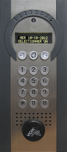 Aluminium-Türstation - PLATINE VIDEO RÉNOVATION - Intratone - für Außenbereich / mit Display zur Namensauswahl / GSM