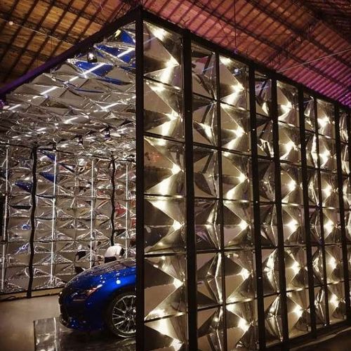 Dekorplatte für abgehängte Decken - RICEFOLD™ - Miniwiz S.E.D. Co. Ltd. - wandmontiert / aus recyceltem Material / LED