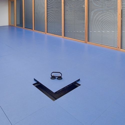 Linoleum-Doppelboden - RESILIENT - PETRAL - Gummi / PVC / Synthetikfaser