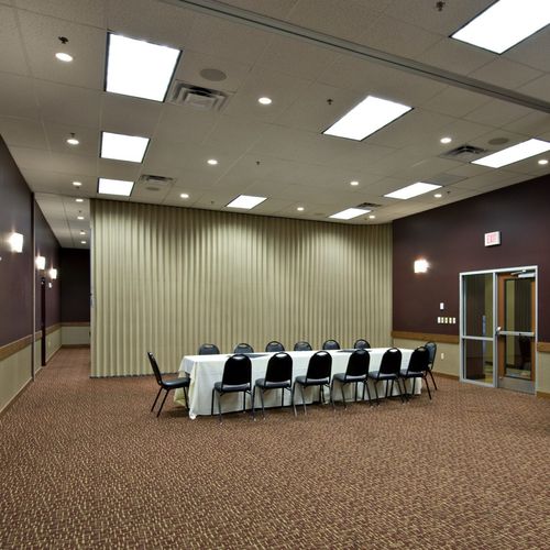 Falttrennwand - ACCORDION - Hufcor  - Stoff / Laminat / für professionellen Einsatz