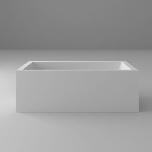 Freistehende Badewanne - BT0110L - Blu Bathworks - eingebaut / für Wohnungen / Verbundwerkstoff