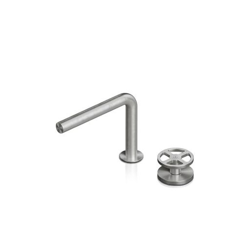 Einhebelmischer für Waschtisch - QTH-2051 + QDS-0101 - Blu Bathworks - Aufsatz / Edelstahl / für Badezimmer