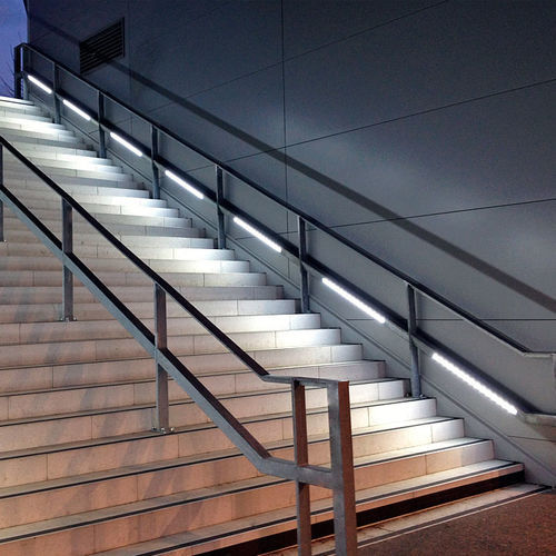 Stahlhandlauf - CONSTRUCTION - Coutier Industrie - mit integrierter LED-Beleuchtung