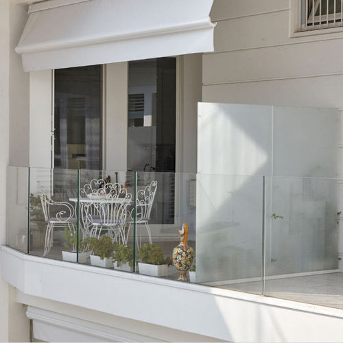 Glasbalustrade - GARDA AP-FILO PAVIMENTO - Aluvetro - Aluminium / Platten / für Außenbereich