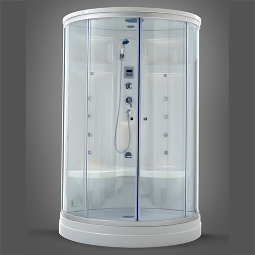 Dampfduschkabine - ARONA - Awal Bathsystem - Glas / mit Flügeltür / kreisförmig