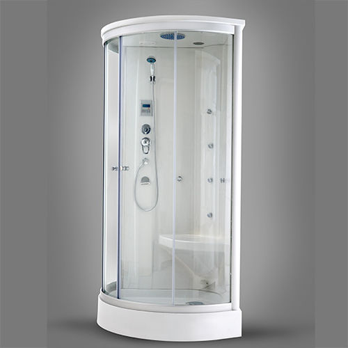 Dampfduschkabine - BARI - Awal Bathsystem - Glas / mit Flügeltür / kreisförmig