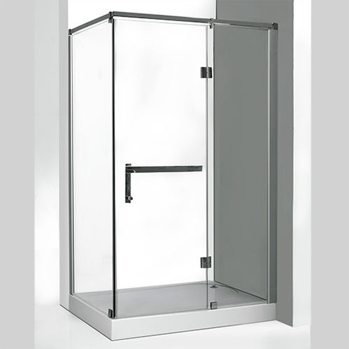 Glas-Duschkabine - MILANO - Awal Bathsystem - mit Flügeltür / rechteckig