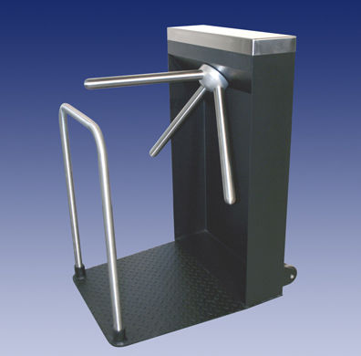 Dreifüßiges Drehkreuz - LC 100 PORTABLE - Hayward Turnstiles, Inc. - Standsockel / für stark frequentierte Zonen / für öffentliche Einrichtungen
