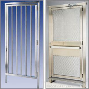 Einflügeliges Tor - HT-336 ADA - Hayward Turnstiles, Inc. - Edelstahl / mit Stangen / motorisiert
