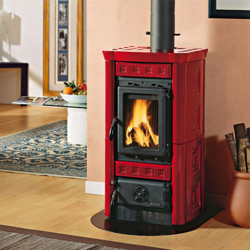 Holz-Kaminofen - GAIA - La Nordica-Extraflame - 6 kW / modern / Gusseisen