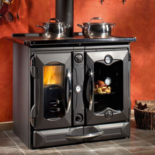 Holzherd - TERMOSUPREMA COMPACT D.S.A. - La Nordica-Extraflame - Gusseisen / emailliert
