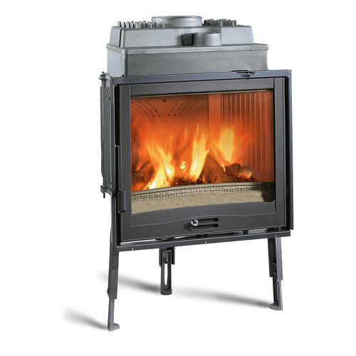 Geschlossene Feuerstelle / Holz - FOCOLARE 70 PIANO - La Nordica-Extraflame - mit 1 Sichtseite / Metall