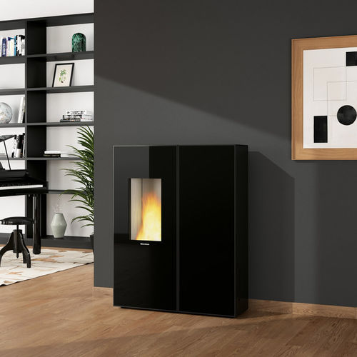 Pelletkaminofen - SHARON PLUS CRYSTAL - La Nordica-Extraflame - 0 - 5 kW / 5 kW...10 kW / bodenstehend