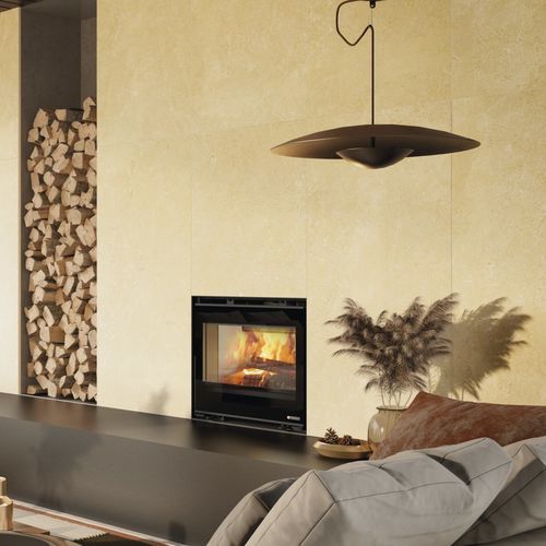 Holz-Kamineinsatz - INSERTO 70 LEAN - La Nordica-Extraflame - Gusseisen / Stahl / Edelstahl