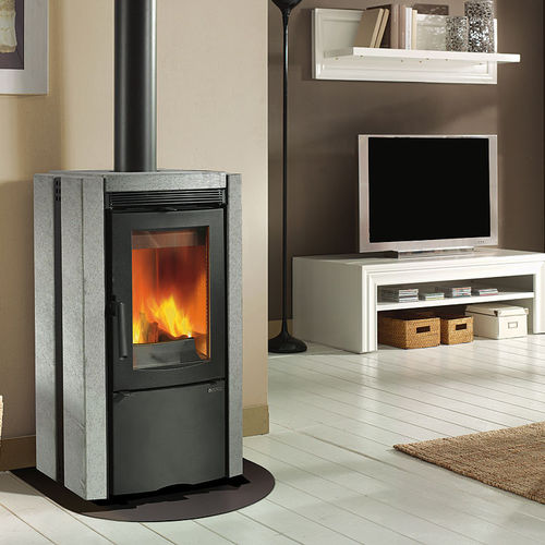 Holz-Kaminofen - ESTER BII - La Nordica-Extraflame - 7,5 kW / modern / Gusseisen