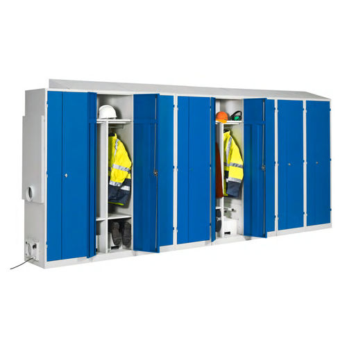 Metall-Garderobenschrank - VESTCHAUF/8 - Caray collectivites - für öffentliche Einrichtungen / für Lagerung / gesichert