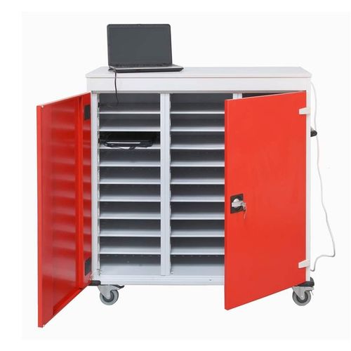 Mobiler Lagerschrank - SERV/INF/ELEC/10C - Caray collectivites - mit Rollen / Sicherheit / Computer