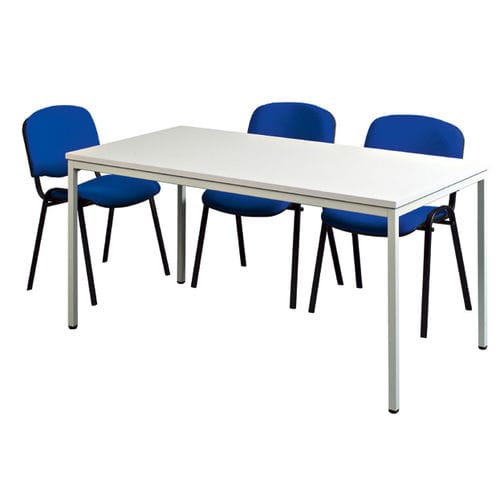 Moderner Tisch - TRB140/I - Caray collectivites - melaminbeschichtet / Gestell aus Metall / rechteckig