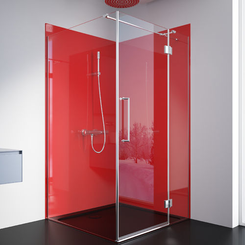 Einflügelige Duschwand - GALA NYASA + GALA SEFOR - Lasser, S.A. - für Eckeinbau / Hartglas