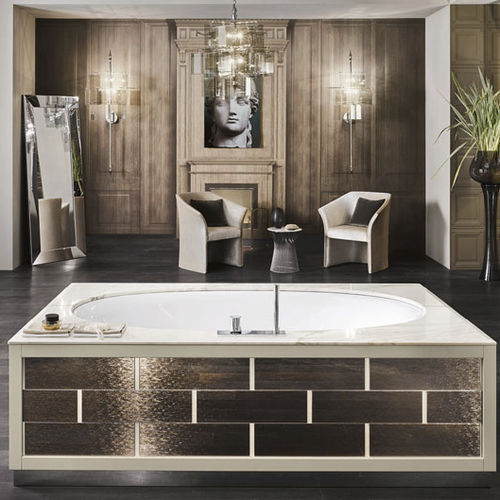Freistehende Badewanne - MONACO - Milldue - Marmor / weiß