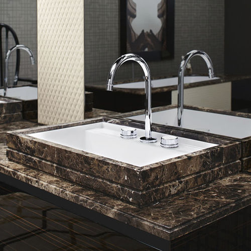 Aufsatzwaschbecken - BOSTON 65 - Milldue - Marmor / rechteckig / modern