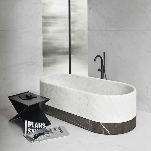Ovale Badewanne - ROMA - Milldue - freistehend / Keramik