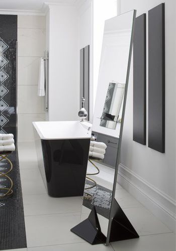 Spiegel für Badezimmer / Stand - HAUTE COUTURE - PERENE - modern / rechteckig