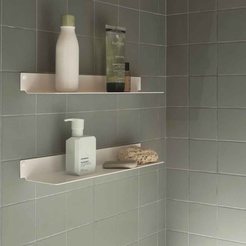 Wandmontiertes Regal - TEEline4510x2-B - TEEbooks - modern / Aluminium / für Badezimmer