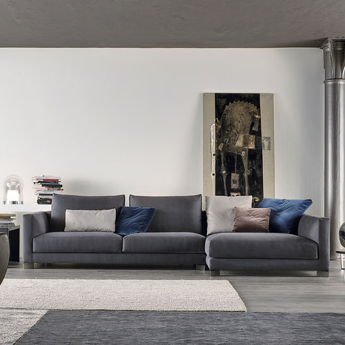 Modulsofa - BLUM - ART NOVA - modern / Stoff / mit Armlehnen