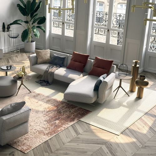 Modulsofa - COSY - ART NOVA - modern / Stoff / mit Armlehnen