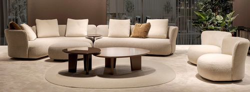 Halbmond-Sofa - DUNE - ART NOVA - modern / für den Innenbereich / Stoff