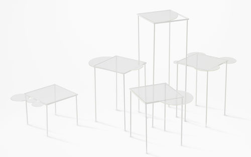 Moderner Tisch - OVERFLOW - LASVIT - Glas / rechteckig / von Studio Nendo