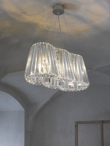 Hängelampe - GLITTERS 3 - LASVIT - Kristall / modern / mit Kabel