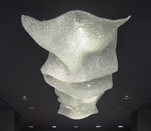 Deckenleuchte / originelles Design - TWILL - LASVIT - Kristall / LED