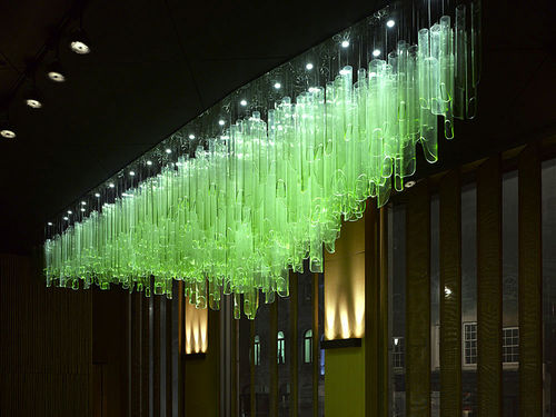 Moderner Kronleuchter - BAMBOO FOREST - LASVIT - Glas / Ketten / LED