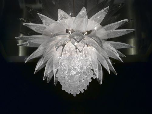 Moderner Kronleuchter - LOTUS FLOWER - LASVIT - geblasenes Glas / mit Glühlampe