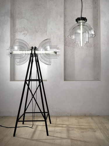 Hängelampe - TRANSMISSION - LASVIT - Glas / modern / mit Kabel