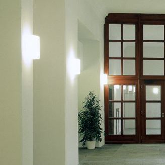 Moderne Wandleuchte - ANANKE - LUCIS - für den Innenraum / aus lackiertem Stahl / geblasenes Glas