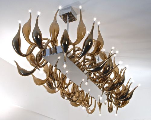 Moderner Kronleuchter - CLUB Chandelier  - LU Murano - geblasenes Glas / Muranoglas / für Gewerbegebrauch