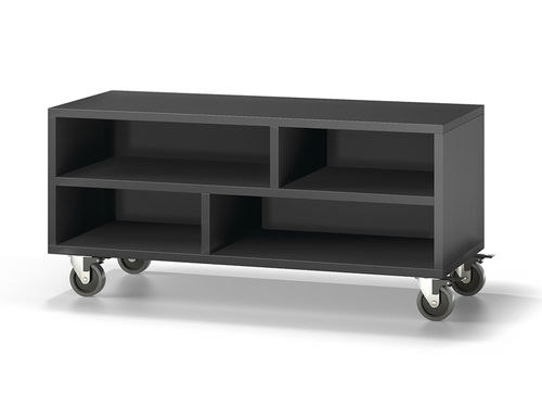Modernes Fernsehmöbel - 90 - Baixmoduls - mit Rollen / Holz / schwarz
