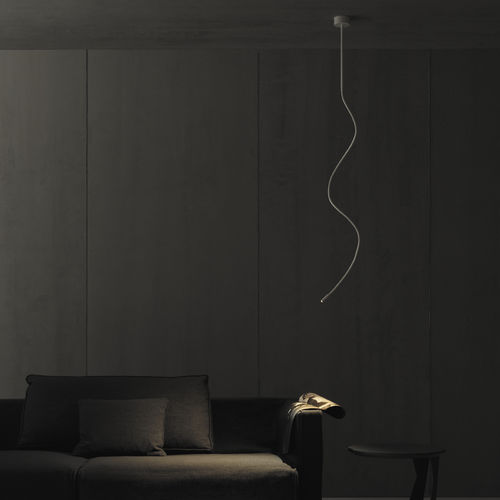 Deckenleuchte / minimalistisches Design - PUNTINA - Vesoi - linear / Messing / Eisen