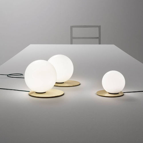 Tischlampe - BIJOUX - Vesoi - Messing / Eisen / geblasenes Glas
