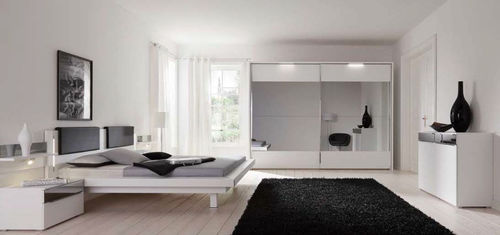 Moderner Kleiderschrank - RIVANA - Nolte - Glas / mit Schiebetür / mit Spiegel