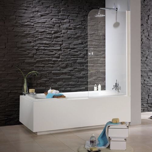 Schwenkbarer Badewannen-Duschwand - 3050 - HISPABAÑO - Hartglas / 1 Paneel / satiniertes Glas