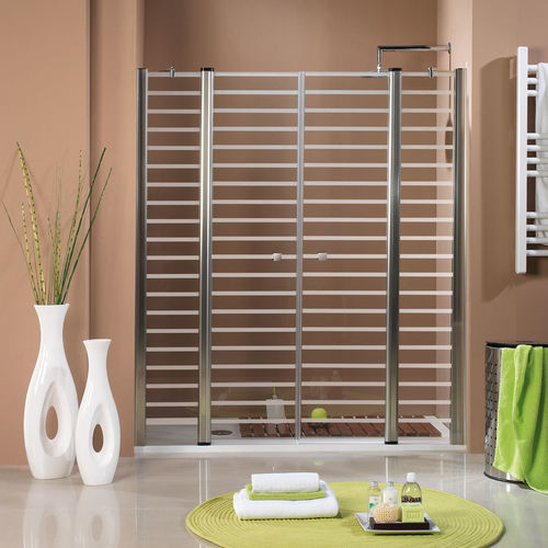 Einflügelige Duschwand - 3006 - HISPABAÑO - für Nischen / Hartglas / Transparentglas