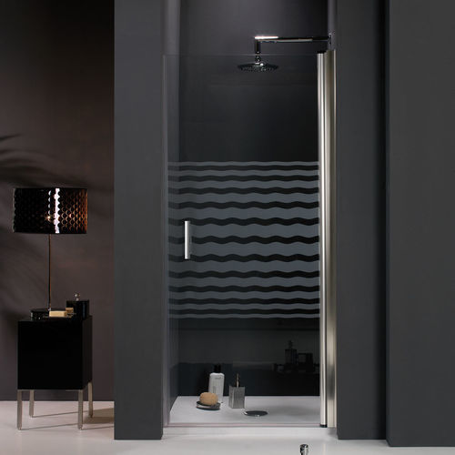 Schwenkbare Duschwand - 3012 - HISPABAÑO - für Nischen / Hartglas / Transparentglas